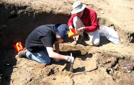 Trabajos de arqueología en obras de construcción